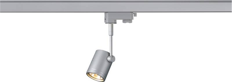 SLV BIMA I Leuchtenkopf für 3-Phasen Schiene, silbergrau - Leuchten mit 3 Phasen Adapter 230V von SLV