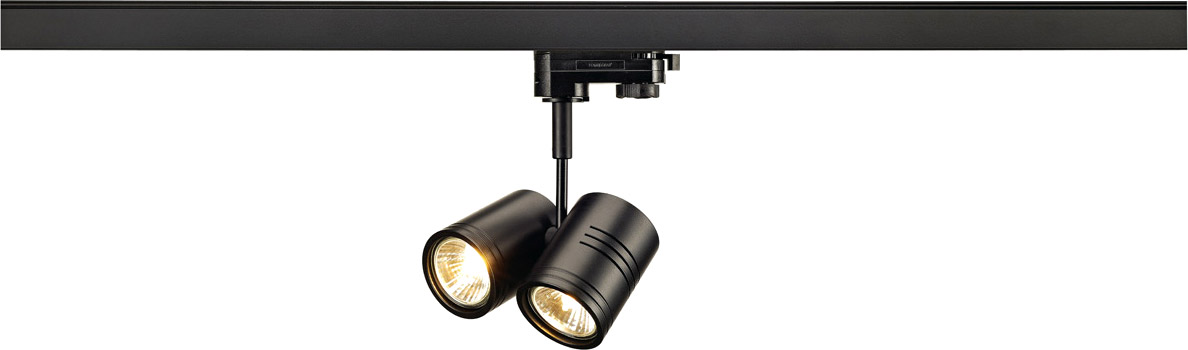 SLV BIMA II Leuchtenkopf, schwarz, 2xGU10, max. 50W, inkl. 3P.-Adapter - Leuchten mit 3 Phasen Adapter 230V SLV BIMA II Leuchtenkopf, schwarz, 2xGU10, max. 50W, inkl. 3P.-Adapter - Leuchten mit 3 Phasen Adapter 230V von SLV