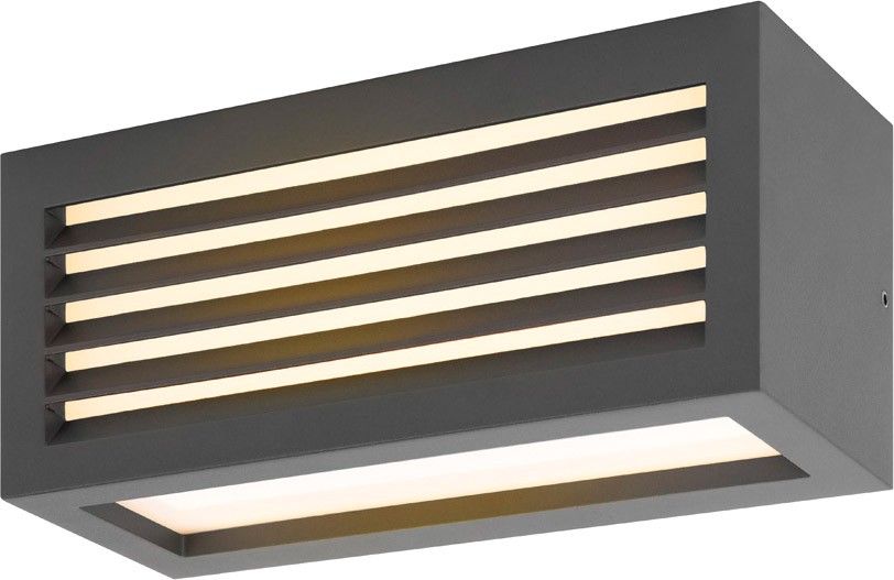 SLV BOX_L, LED Outdoor Wand- und Deckenaufbauleuchte, anthrazit, IP44 - Stand-, Wand- und Deckenleuchten (Outdoor) von SLV