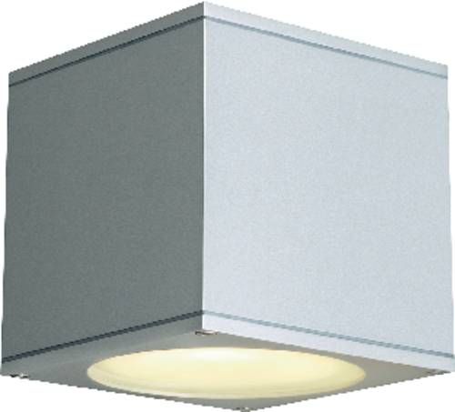 SLV Big Theo Single 229564 Außenwandleuchte Halogen GU10 75W Silber-Grau von SLV