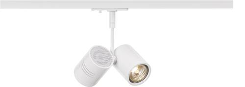 SLV Bima II 143431 Hochvolt-Schienensystem-Leuchte 1phasig GU10 100W Halogen, LED Weiß (matt) von SLV