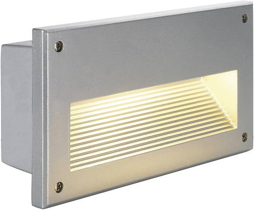 SLV Brick Downunder 229062 Außeneinbauleuchte E14 Energiesparlampe 40W Silber-Grau von SLV