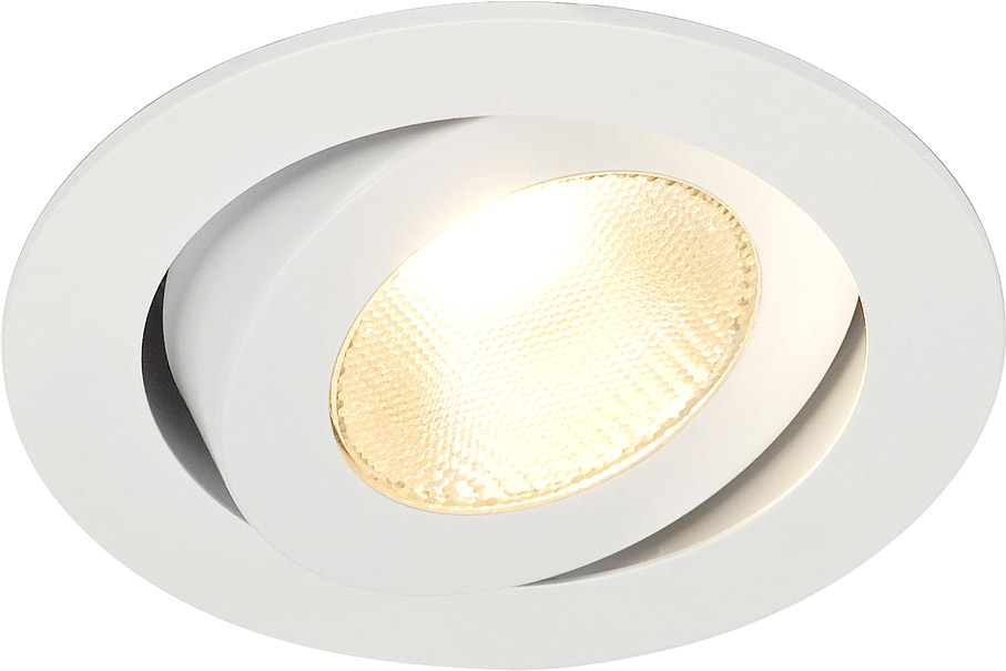 SLV CONTONE Downlight, schwenkbar, rund, weiss, 13W LED, warmweiss - Downlights SLV CONTONE Downlight, schwenkbar, rund, weiss, 13W LED, warmweiss - Downlights von SLV