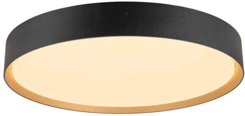 SLV DECONA, Wand- und Deckenaufbauleuchte, rund, 2700/3000K, 23W, PHASE, schwarz / gold - Wand- und Deckenleuchten von SLV