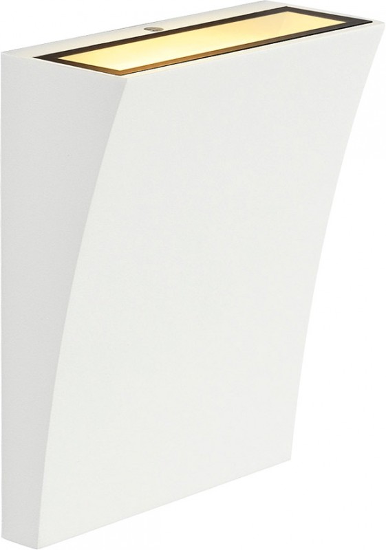 SLV DELWA WIDE LED Outdoor Wandleuchte, 3000K, 100°, weiss, IP44 - Stand-, Wand- und Deckenleuchten (Outdoor) von SLV