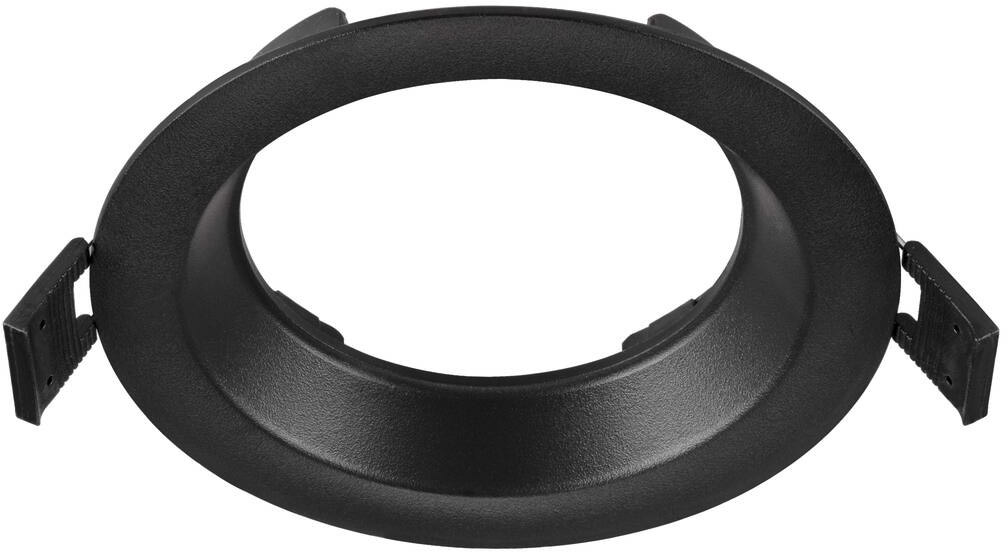 SLV DOWNLIGHT V 100, leicht versenkte Abdeckung schwarz - Einbauringe von SLV