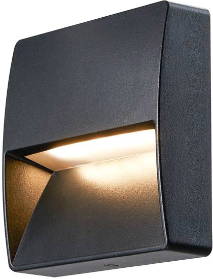 SLV DOWNUNDER OUT, square WL Outdoor LED Wandeinbauleuchte, anthrazit, 300 - Einbauleuchten (Outdoor) von SLV