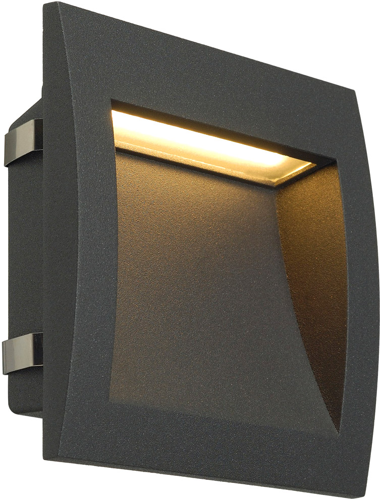 SLV DOWNUNDER OUT LED L, Wandeinbauleuchte, anthrazit - Einbauleuchten (Outdoor) von SLV