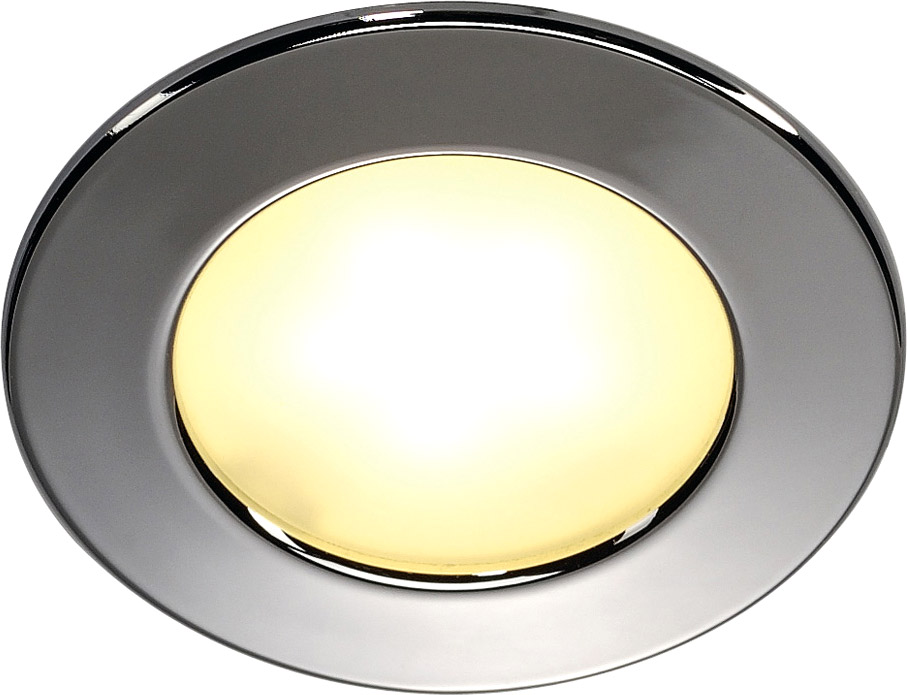 SLV Downlight, DL 126 LED, rund, chrom, 3W LED, warmweiss, 12V - Downlights SLV Downlight, DL 126 LED, rund, chrom, 3W LED, warmweiss, 12V - Downlights von SLV