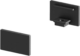 SLV ENDKAPPEN, für GRAZIA 10 Aufbauprofil flach, 2 Stück, schwarz - Zubehör für Dekobeleuchtung SLV ENDKAPPEN, für GRAZIA 10 Aufbauprofil flach, 2 Stück, schwarz - Zubehör für Dekobeleuchtung von SLV