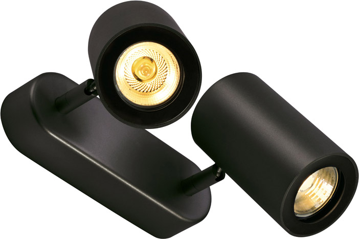 SLV ENOLA_B Wand- und Deckenleuchte, Spot, QPAR51, schwarz, max. 100W - Wand- und Deckenleuchten SLV ENOLA_B Wand- und Deckenleuchte, Spot, QPAR51, schwarz, max. 100W - Wand- und Deckenleuchten von SLV