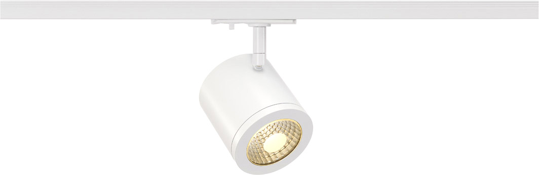 SLV ENOLA_C Spot, rund, weiss, 9W LED, 3000K, 35°, inkl. 1P.-Adapter - Leuchten mit 1 Phasen Adapter von SLV