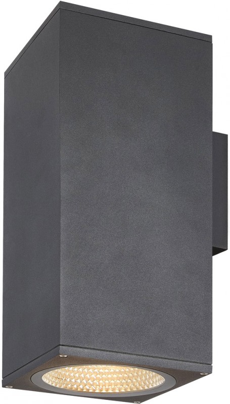 SLV ENOLA SQUARE UP/DOWN L, Outdoor LED Wandaufbauleuchte anthrazit CCT 3000K - Stand-, Wand- und Deckenleuchten (Outdoor) von SLV