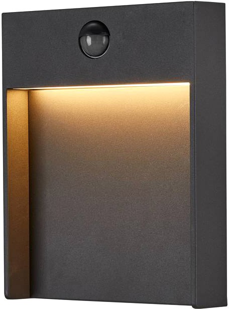 SLV FLATT SENSOR, Outdoor LED Wandaufbauleuchte, 3000K, IP65, anthrazit - Stand-, Wand- und Deckenleuchten (Outdoor) von SLV