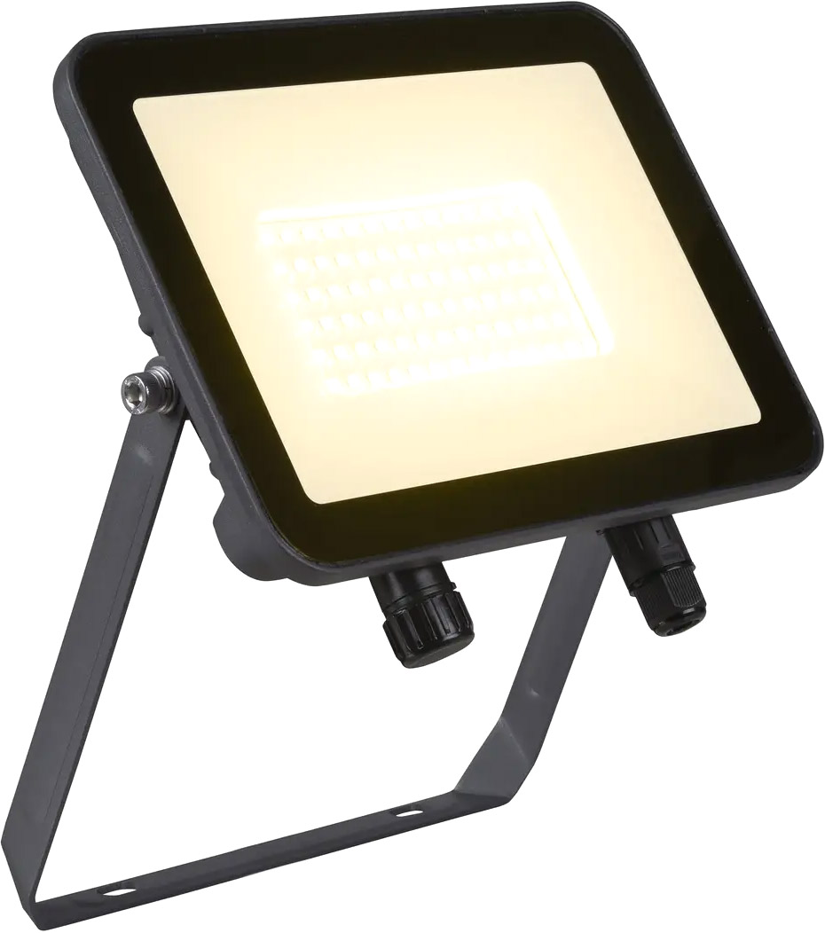 SLV FLOODI L, Wand- und Deckenaufbauleuchte anthrazit / transparent 48W 3000K 100° - Stand-, Wand- und Deckenleuchten (Outdoor) von SLV