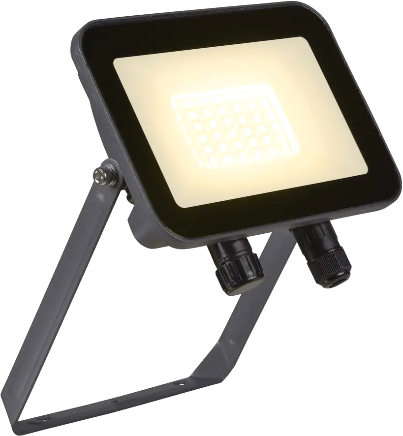 SLV FLOODI M, Wand- und Deckenaufbauleuchte anthrazit / transparent 30W 3000K 100° - Stand-, Wand- und Deckenleuchten (Outdoor) von SLV