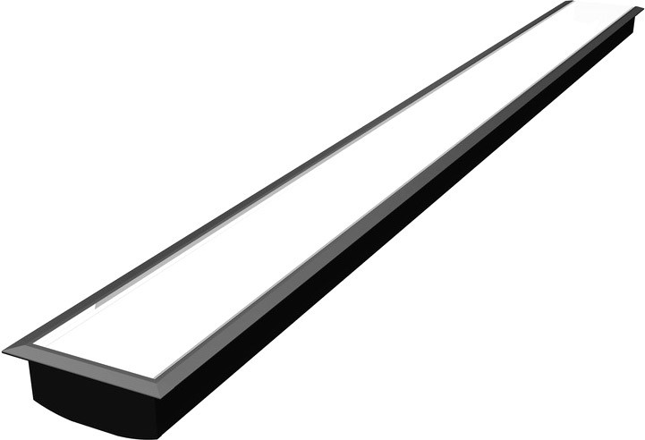 SLV GRAZIA 60, Profil Einbau 3m schwarz - LED-Profile SLV GRAZIA 60, Profil Einbau 3m schwarz - LED-Profile von SLV