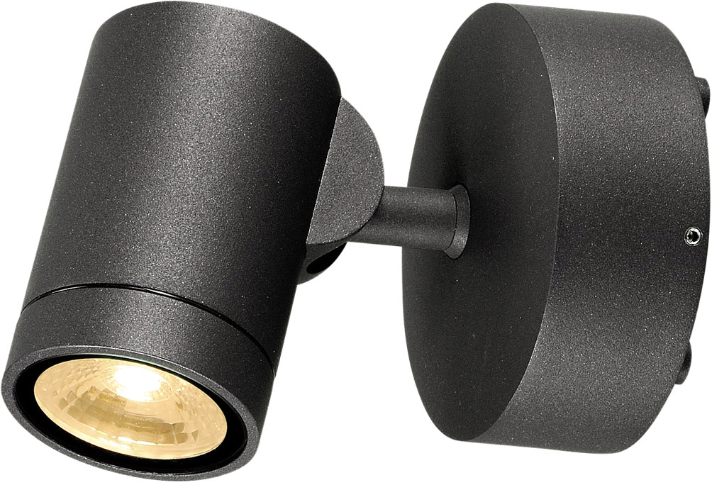 SLV HELIA Outdoor Wandleuchte, LED, 3000K, IP55, anthrazit, 8W - Stand-, Wand- und Deckenleuchten (Outdoor) von SLV