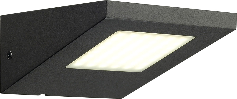 SLV IPERI WL Wandleuchte, anthrazit, 48 LED, neutralweiss, 4000K - Stand-, Wand- und Deckenleuchten (Outdoor) von SLV
