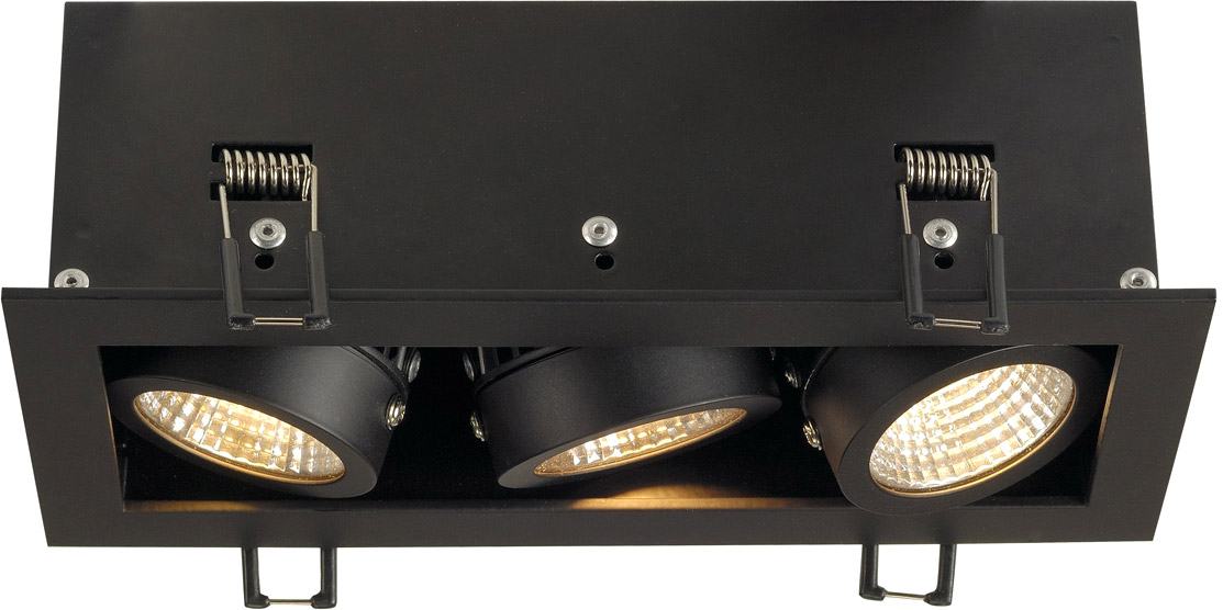 SLV KADUX LED Triple DL Set, mattschwarz, 38°, 3000K, inkl. Treiber - Downlights SLV KADUX LED Triple DL Set, mattschwarz, 38°, 3000K, inkl. Treiber - Downlights von SLV
