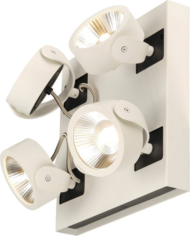 SLV KALU, Wand- und Deckenleuchte, LED, 3000K, weiß/schwarz, 60° - Wand- und Deckenleuchten SLV KALU, Wand- und Deckenleuchte, LED, 3000K, weiß/schwarz, 60° - Wand- und Deckenleuchten von SLV