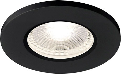 SLV KAMUELA, Brandschutzeinbauleuchte, LED, 4000K, schwarz, dimmbar, IP65 - Einbauleuchten SLV KAMUELA, Brandschutzeinbauleuchte, LED, 4000K, schwarz, dimmbar, IP65 - Einbauleuchten von SLV