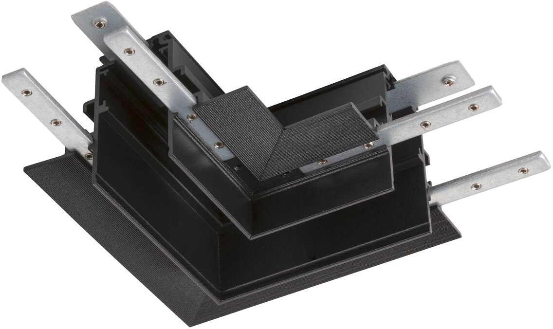 SLV L-Verbinder mechanisch, 48V TRACK, für Einbauschiene tief, rechts, schwarz - Leuchten mit 3 Phasen Adapter 48V SLV L-Verbinder mechanisch, 48V TRACK, für Einbauschiene tief, rechts, schwarz - Leuchten mit 3 Phasen Adapter 48V von SLV