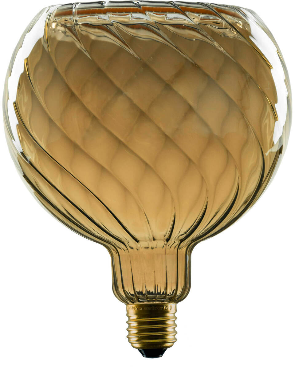 SLV LED Floating Globe 150 twisted, LED-Leuchtmittel, smokey grey, E27, PHASE, 6W, 1900K - LED Lampen Sockel E27 SLV LED Floating Globe 150 twisted, LED-Leuchtmittel, smokey grey, E27, PHASE, 6W, 1900K - LED Lampen Sockel E27 von SLV