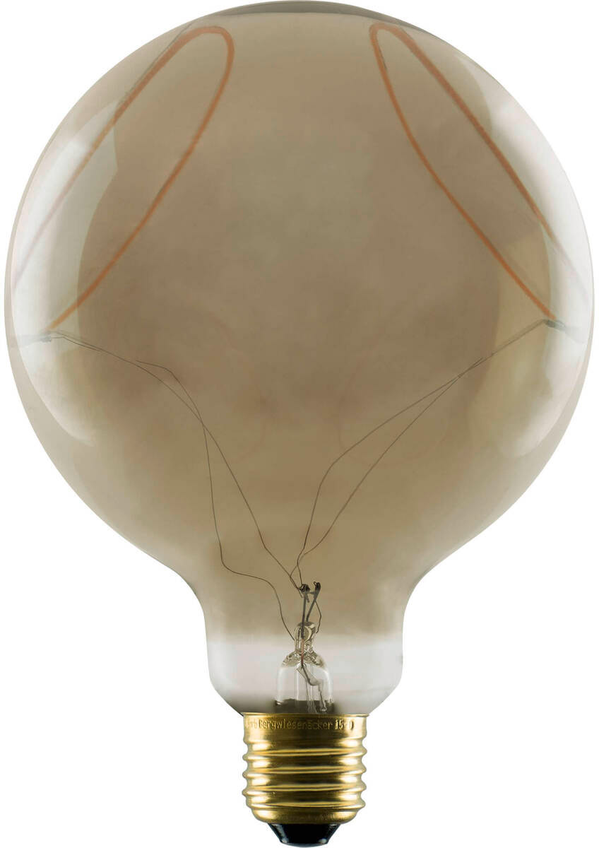 SLV LED Globe 125 2x slanting Soft Curve, LED-Leuchtmittel, smokey, E27, PHASE, 6W, 1900K - LED Lampen Sockel E27 SLV LED Globe 125 2x slanting Soft Curve, LED-Leuchtmittel, smokey, E27, PHASE, 6W, 1900K - LED Lampen Sockel E27 von SLV