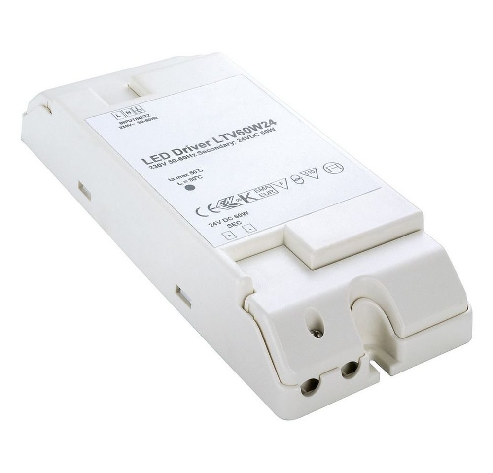 SLV LED Netzteil, 24 V DC, 60 W, weiß Trafo (Trafos, Netzteile & Treiber) von SLV