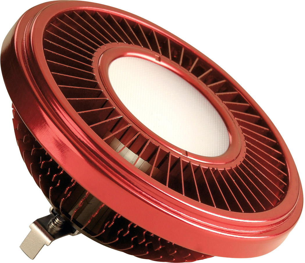 SLV LED QRB111 Leuchtmittel, rot, 19,5W, 140°, 2700K, dimmbar - LED Lampen Sockel G53 von SLV