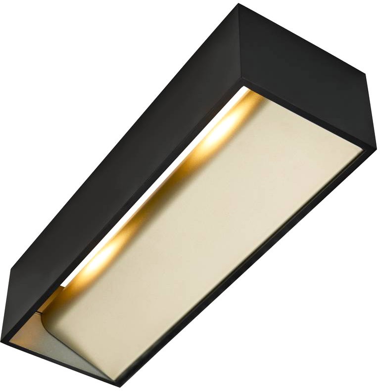 SLV LOGS IN L, Indoor LED Wandaufbauleuchte, schwarz/gold, 2000-3000K, DIM - Wand- und Deckenleuchten SLV LOGS IN L, Indoor LED Wandaufbauleuchte, schwarz/gold, 2000-3000K, DIM - Wand- und Deckenleuchten von SLV