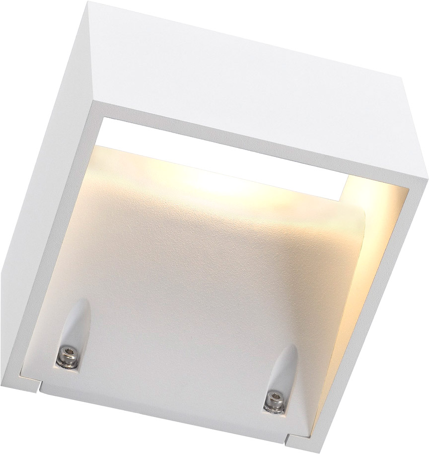 SLV LOGS WALL Wandleuchte, eckig, weiss, 6W LED, warmweiss - Stand-, Wand- und Deckenleuchten (Outdoor) von SLV