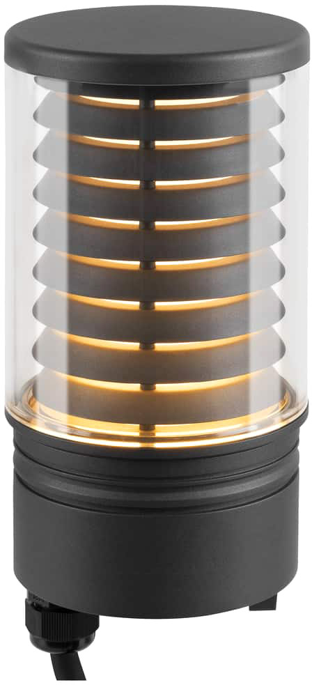 SLV M-POL M Polehead, Louver Leuchtenkopf, anthrazit, 11W, 190/210lm, 2700/3000K, CRI90 - Stand-, Wand- und Deckenleuchten (Outdoor) von SLV