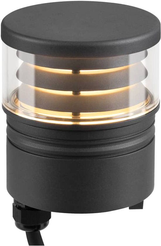 SLV M-POL S Polehead, Louver Leuchtenkopf, anthrazit, 19W, 260/270lm, 2700/3000K, CRI90, DALI - Stand-, Wand- und Deckenleuchten (Outdoor) von SLV