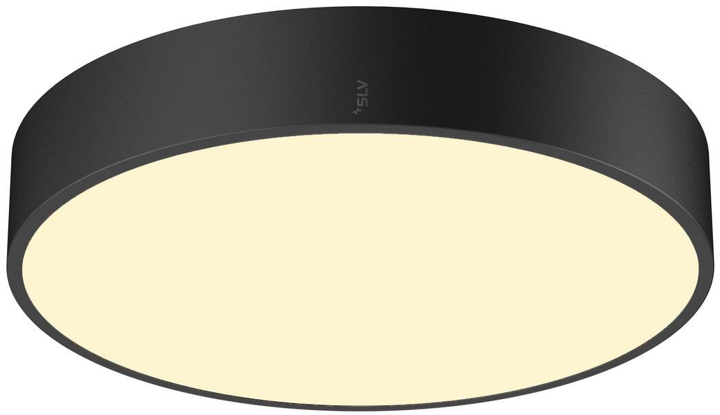 SLV MEDO® PRO 40, Wand- und Deckenaufbauleuchte, rund, 3000/4000K, 19W, DALI, Touch, 110°, schwarz - Wand- und Deckenleuchten von SLV