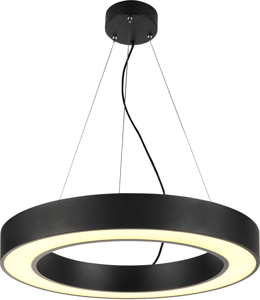 SLV MEDO RING 60 Pendelleuchte, LED, schwarz, Ø 60 cm, inkl. LED-Treiber - Pendelleuchten SLV MEDO RING 60 Pendelleuchte, LED, schwarz, Ø 60 cm, inkl. LED-Treiber - Pendelleuchten von SLV