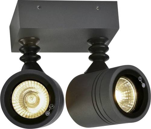 SLV MYRA 233095 Außenwandleuchte Halogen GU10 Schwarz von SLV