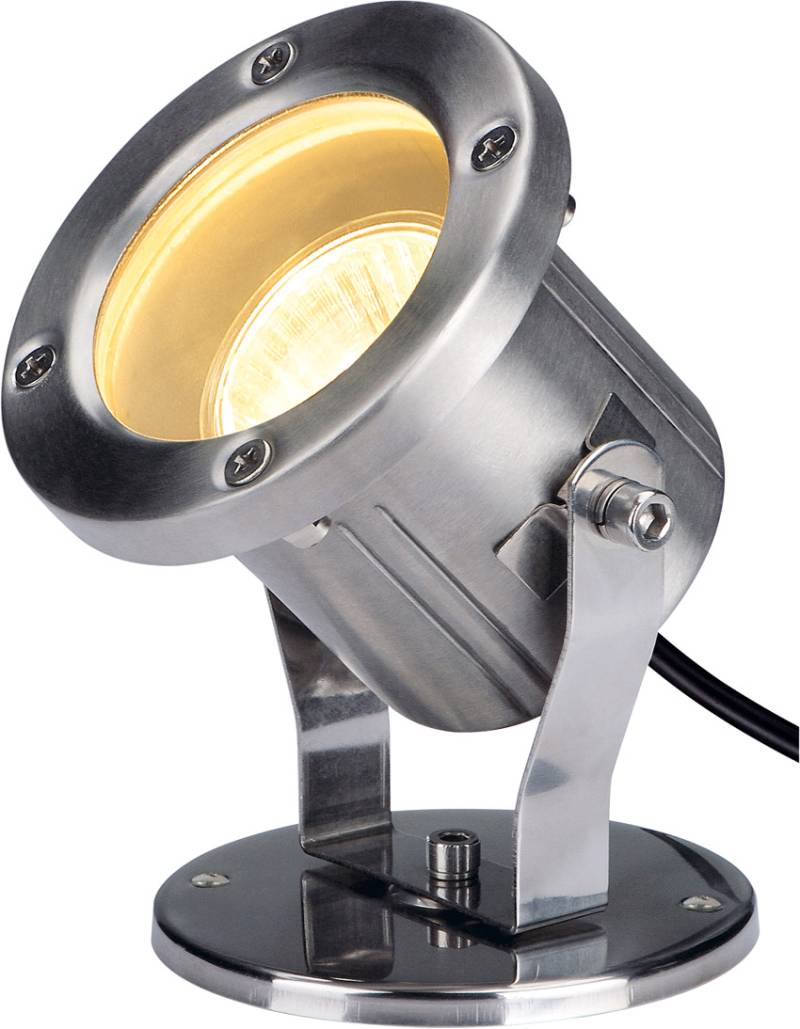 SLV NAUTILUS Outdoor Strahler, QPAR51, edelstahl, max.35W, inkl. 1,5m Kabel - Strahler (Outdoor) von SLV
