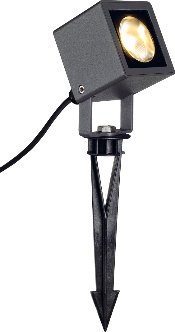 SLV NAUTILUS SQUARE LED Strahler, eckig, anthrazit, 6W, 3000K - Stand-, Wand- und Deckenleuchten (Outdoor) von SLV