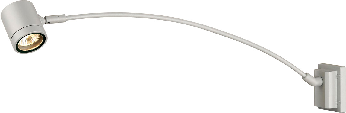 SLV NEW MYRA DISPLAY CURVE, silbergrau, GU10, max. 50W, IP55 - Stand-, Wand- und Deckenleuchten (Outdoor) von SLV