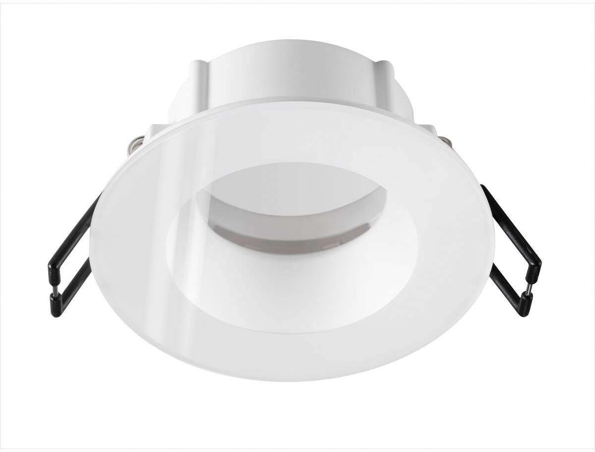 SLV NEW TRIA® 68, Deckeneinbauring, D: 8.3 H: 3.55 cm, IP 65, inkl. Glas, weiß - Einbauringe von SLV