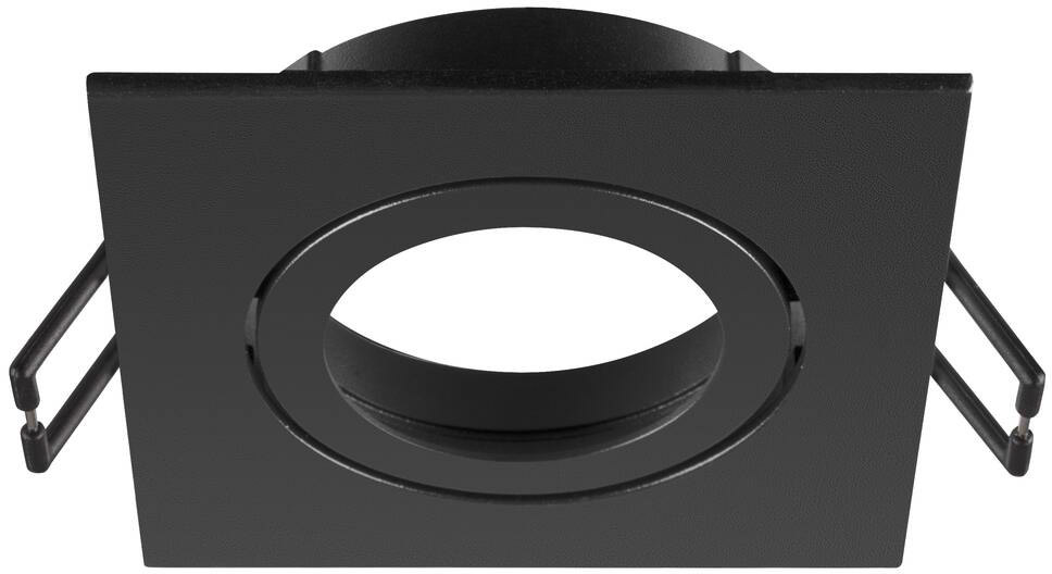 SLV NEW TRIA® 68, Deckeneinbauring, L: 8.2 B: 8.2 H: 2.6 cm, IP 20, schwarz - Einbauringe von SLV
