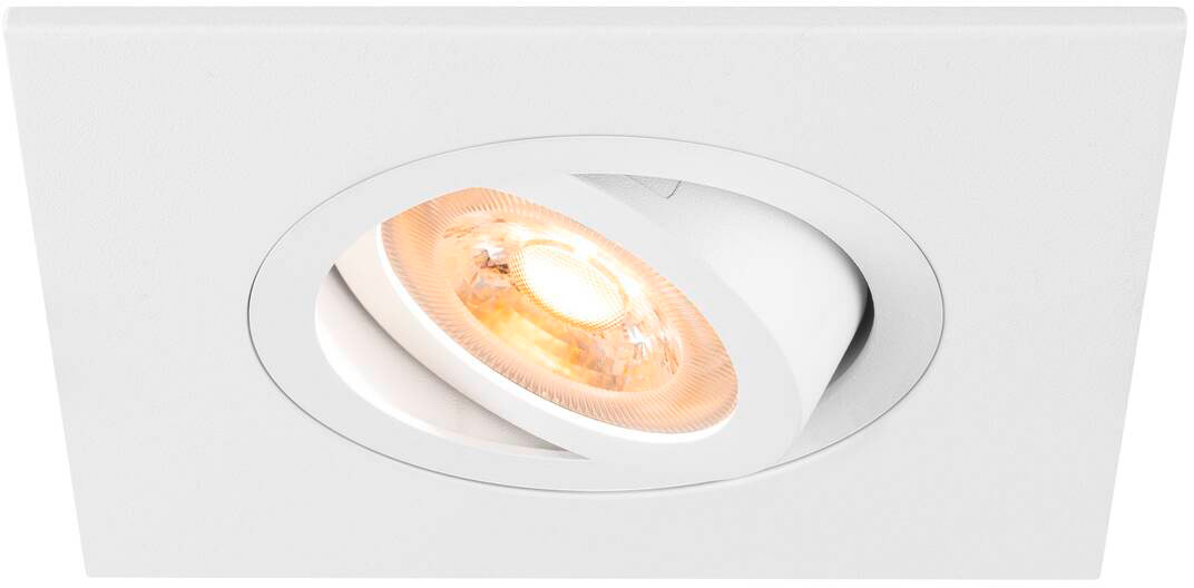 SLV NEW TRIA® 75 XL, Deckeneinbauleuchte, quadratisch, max. 10W, GU10, weiß - Einbauleuchten von SLV