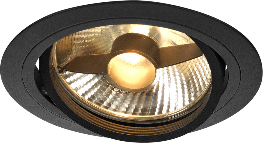 SLV NEW TRIA 1 Einbauleuchte, QPAR111, schwarz matt, max. 75W - Downlights SLV NEW TRIA 1 Einbauleuchte, QPAR111, schwarz matt, max. 75W - Downlights von SLV
