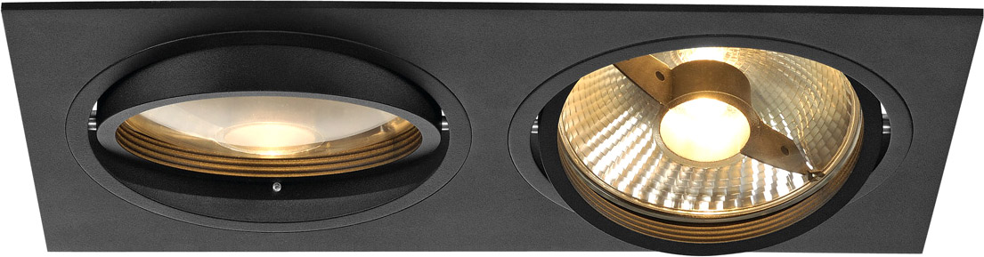 SLV NEW TRIA 2 Einbauleuchte, QPAR111, schwarz matt, max 150W - Downlights SLV NEW TRIA 2 Einbauleuchte, QPAR111, schwarz matt, max 150W - Downlights von SLV