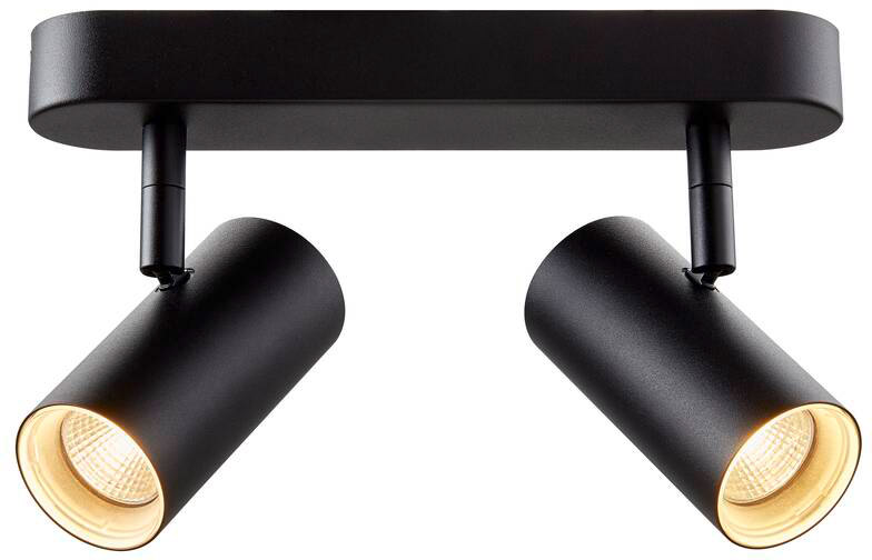 SLV NOBLO®, Wand- und Deckenaufbauleuchte, double, rund, 2700K, 12W, PHASE, 32°, schwarz - Wand- und Deckenleuchten von SLV