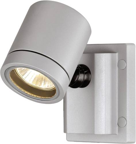 SLV New Myra Wall 233104 Außenwandleuchte Halogen GU10 50W Silber-Grau von SLV