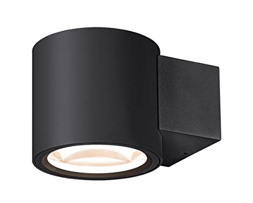 SLV OCULUS Wandaufbauleuchte / Wand-Beleuchtung innen, LED Spot, Aufbau-Leuchte, Wandaufbauleuchte, Wandstrahler / 2000-3000K 8.5W 570lm schwarz dimmbar 100Grad von SLV