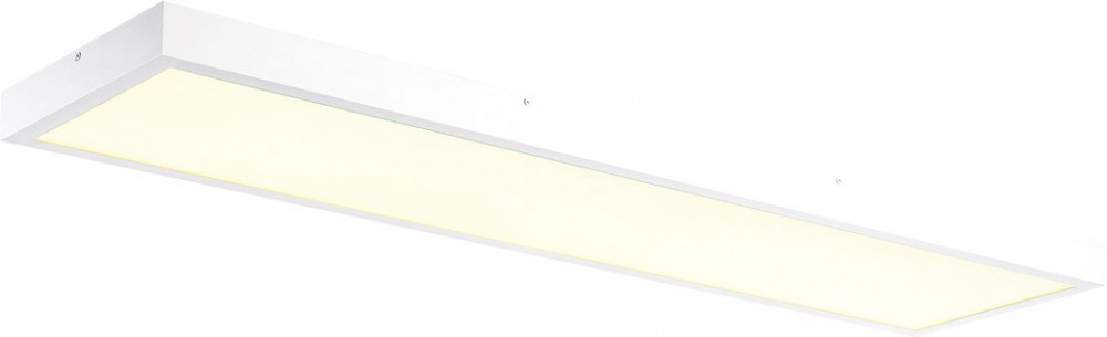 SLV PANEL 1200x300mm LED Indoor Deckenaufbauleuchte, 4000K, weiß - Wand- und Deckenleuchten von SLV